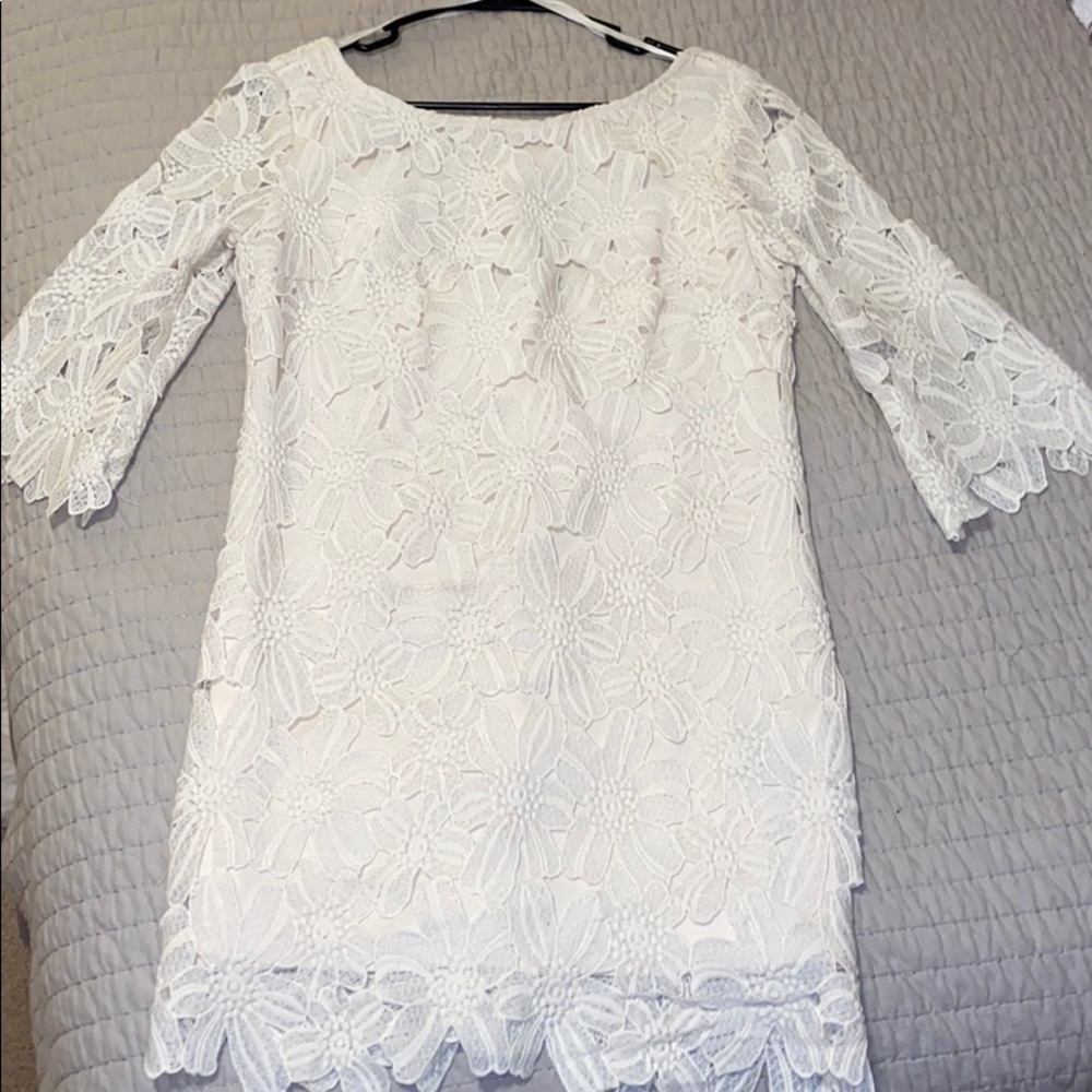 White lace dress